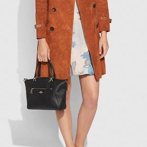 Prairie Satchel black pebble/silver hardware